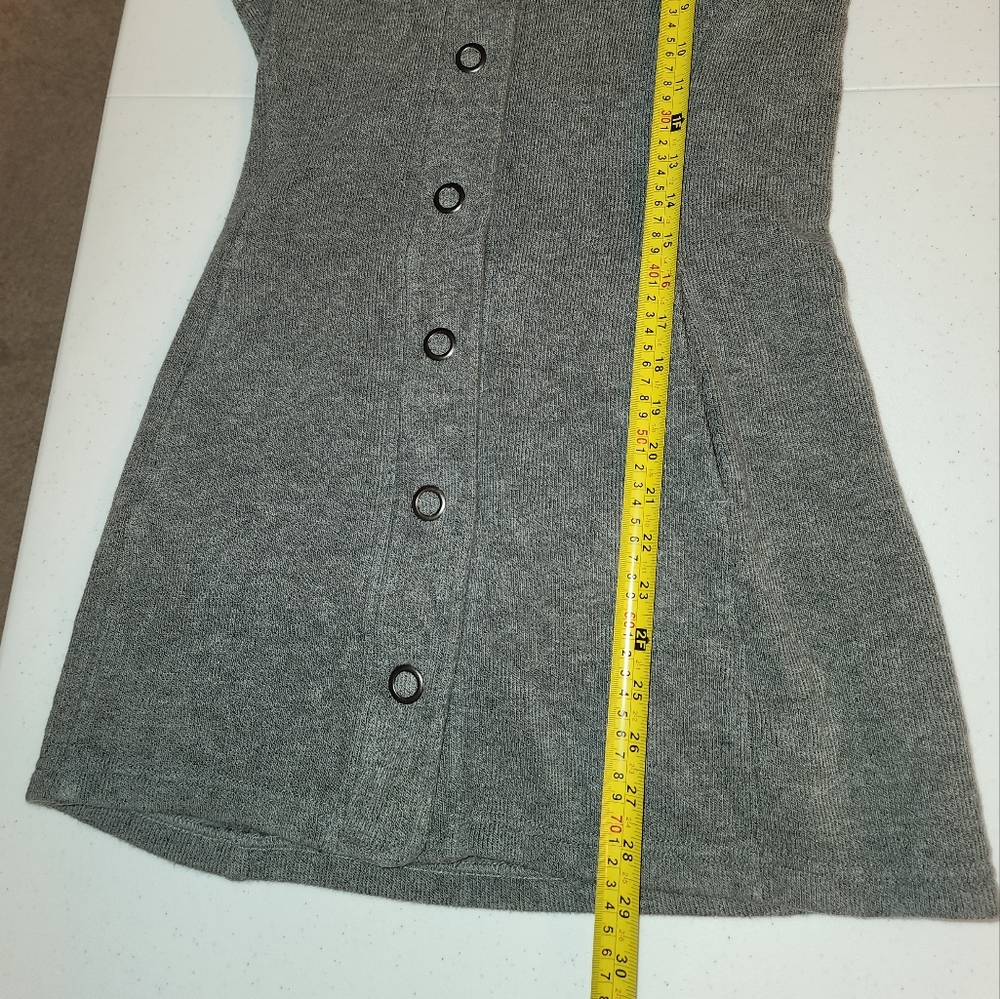 Kuhl Long Sweater Fleece Jacket Womens  Heathered Gray Hooded SZ XS - Picture 4 of 10